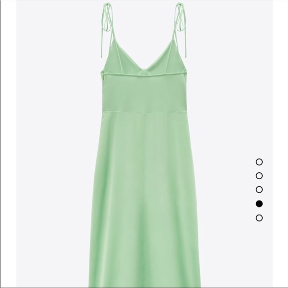 NWT Zara Green Bustier Maxi Dress - Picture 3 of 8